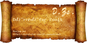 Dörnhöfer Zsolt névjegykártya